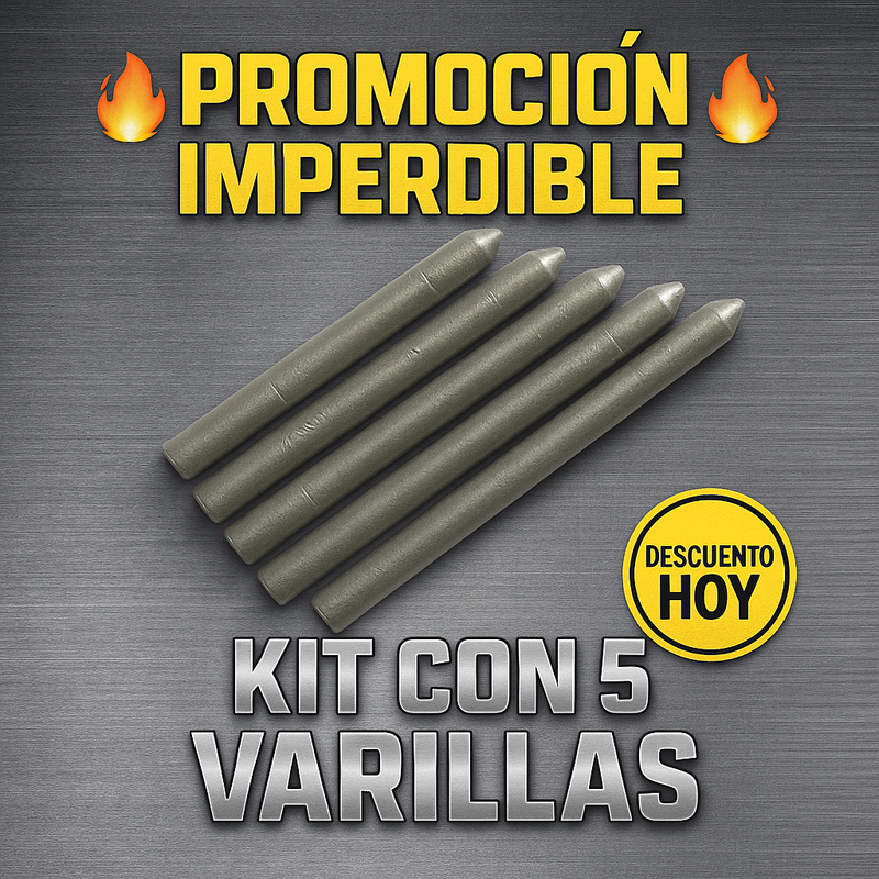 VARILLAS PARA SOLDADURA INSTANTANEA - PACK X 5 UNIDADES